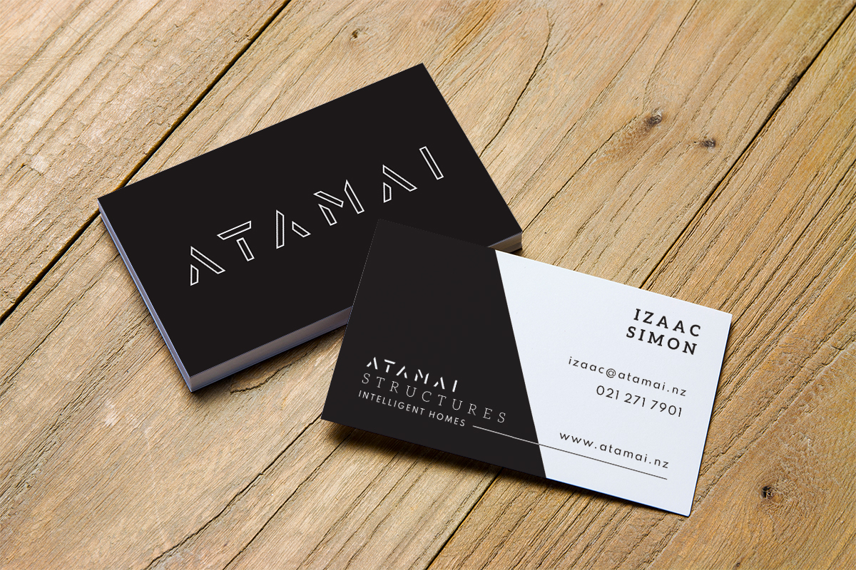 Atamai Structures business card design