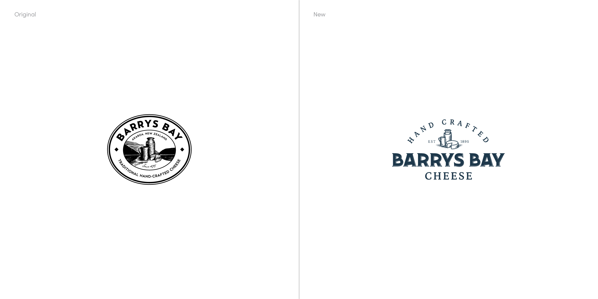 Barrys Bay Cheese logo design