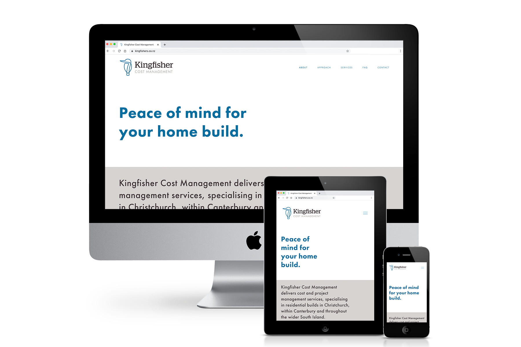 Kingfisher Cost Management website design
