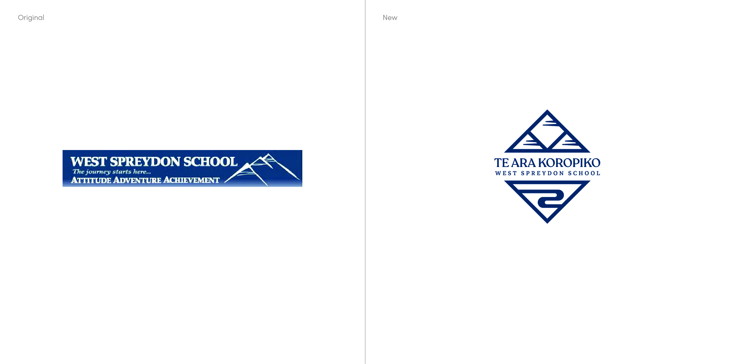 Te Ara Koropiko logo redesign before and after